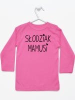 słodziak mamusi koszulka z długim rękawem kolor ciemny różowy 066