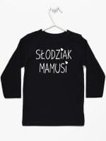 słodziak mamusi koszulka z długim rękawem kolor czarny 066