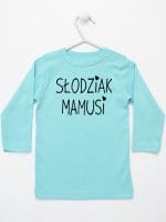 słodziak mamusi koszulka z długim rękawem kolor miętowy 066