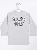 słodziak mamusi koszulka z długim rękawem kolor szary 066