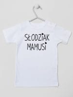 słodziak mamusi koszulka z krótkim rękawem kolor biały 066
