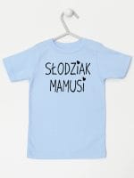 słodziak mamusi koszulka z krótkim rękawem kolor błękitny 066