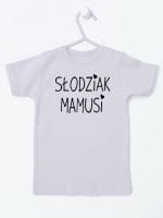 słodziak mamusi koszulka z krótkim rękawem kolor szary 066