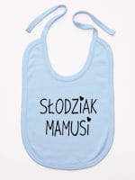 słodziak mamusi śliniak niemowlęcy kolor błękitny 066