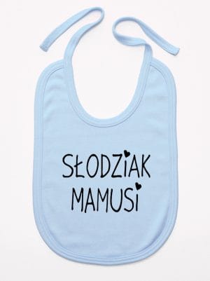 słodziak mamusi śliniak niemowlęcy kolor błękitny 066
