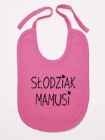 słodziak mamusi śliniak niemowlęcy kolor ciemny różowy 066