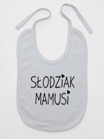 słodziak mamusi śliniak niemowlęcy kolor szary 066