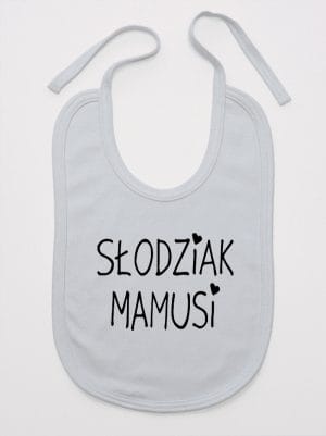 słodziak mamusi śliniak niemowlęcy kolor szary 066