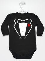 smoking body z długim rękawem kolor czarny 008