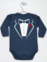 smoking body z długim rękawem kolor granatowy 008