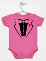 smoking body z krótkim rękawem kolor ciemny rózowy 008