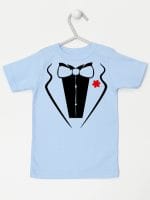 smoking koszulka z krótkim rękawem kolor błękitny 008