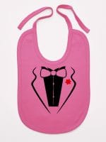 smoking śliniak niemowlęcy kolor ciemny różowy 008