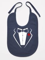 smoking śliniak niemowlęcy kolor granatowy 008