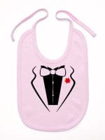 smoking śliniak niemowlęcy kolor różowy 008