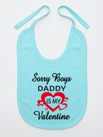 sorry boys daddy is my valentine śliniak niemowlęcy kolor miętowy 188