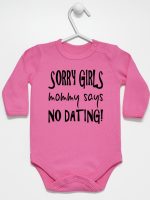 sorry girls mommy says no dating body z długim rękawem kolor ciemny różowy 186