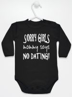 sorry girls mommy says no dating body z długim rękawem kolor czarny 186