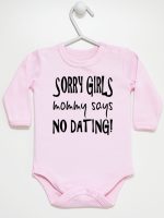sorry girls mommy says no dating body z długim rękawem kolor różowy 186