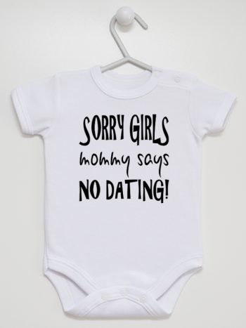 sorry girls mommy says no dating body z krótkim rękawem kolor biały 186