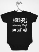 sorry girls mommy says no dating body z krótkim rękawem kolor czarny 186