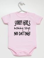 sorry girls mommy says no dating body z krótkim rękawem kolor różowy 186