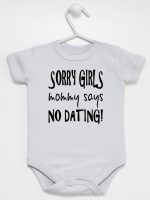 sorry girls mommy says no dating body z krótkim rękawem kolor szary 186