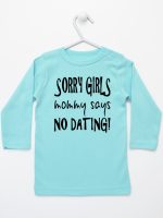 sorry girls mommy says no dating koszulka z długim rękawem kolor miętowy 186