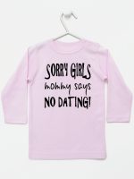 sorry girls mommy says no dating koszulka z długim rękawem kolor różowy 186