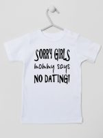 sorry girls mommy says no dating koszulka z krótkim rękawem kolor biały 186