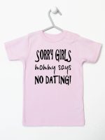 sorry girls mommy says no dating koszulka z krótkim rękawem kolor różowy 186