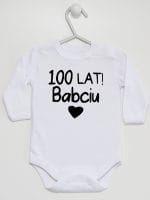 sto lat babciu body z długim rękawem kolor biały 062 sto lat babciu body z długim rękawem kolor biały 062