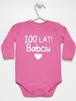 sto lat babciu body z długim rękawem kolor ciemny różowy 062 sto lat babciu body z długim rękawem kolor ciemny różowy 062