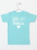 sto lat babciu koszulka z krótkim rękawem kolor miętowy 062