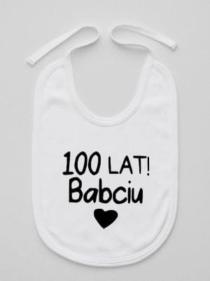 sto lat babciu śliniak niemowlęcy kolor biały 062
