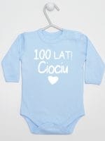 sto lat ciociu body z długim rękawem kolor błękitny 060 sto lat ciociu body z długim rękawem kolor błękitny 060