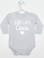 sto lat ciociu body z długim rękawem kolor szary 060 sto lat ciociu body z długim rękawem kolor szary 060