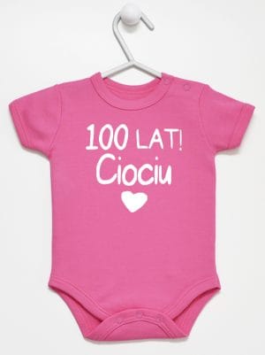 sto lat ciociu body z krótkim rękawem kolor ciemny rózowy 060