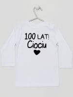 sto lat ciociu koszulka z długim rękawem kolor biały 060