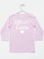 sto lat ciociu koszulka z długim rękawem kolor różowy 060