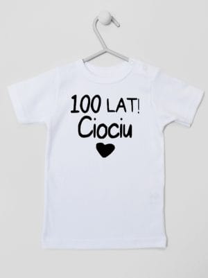 sto lat ciociu koszulka z krótkim rękawem kolor biały 060