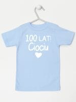 sto lat ciociu koszulka z krótkim rękawem kolor błękitny 060