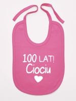 sto lat ciociu śliniak niemowlęcy kolor ciemny różowy 060