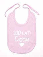 sto lat ciociu śliniak niemowlęcy kolor różowy 060