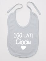 sto lat ciociu śliniak niemowlęcy kolor szary 060