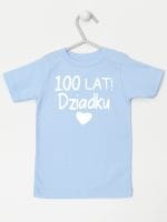 sto lat dziadku koszulka z krótkim rękawem kolor błękitny 063