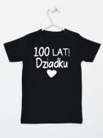 sto lat dziadku koszulka z krótkim rękawem kolor czarny 063