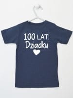 sto lat dziadku koszulka z krótkim rękawem kolor granatowy 063