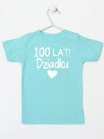 sto lat dziadku koszulka z krótkim rękawem kolor miętowy 063