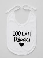 sto lat dziadku śliniak niemowlęcy kolor biały 063